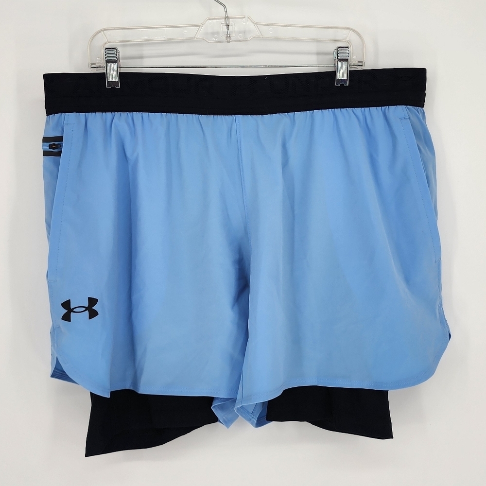 Under Armour NWT Peak Woven 2 In 1 Shorts Men's 2XL